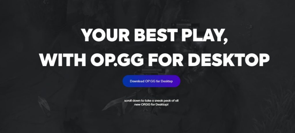 OPGG PC version